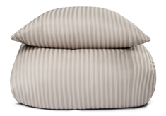 Dobbelt sengetøj i 100% Bomuldssatin - 200x220 cm - Sand ensfarvet sengesæt - Borg Living sengelinned